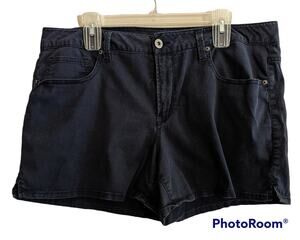 Faded Glory Juniors Plus Navy Daisy Dukes Short Shorty Booty Shorts 16